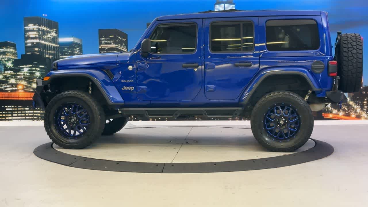 Used 2020 Jeep Wrangler Unlimited Sahara with VIN 1C4HJXEN3LW157200 for sale in New York, NY