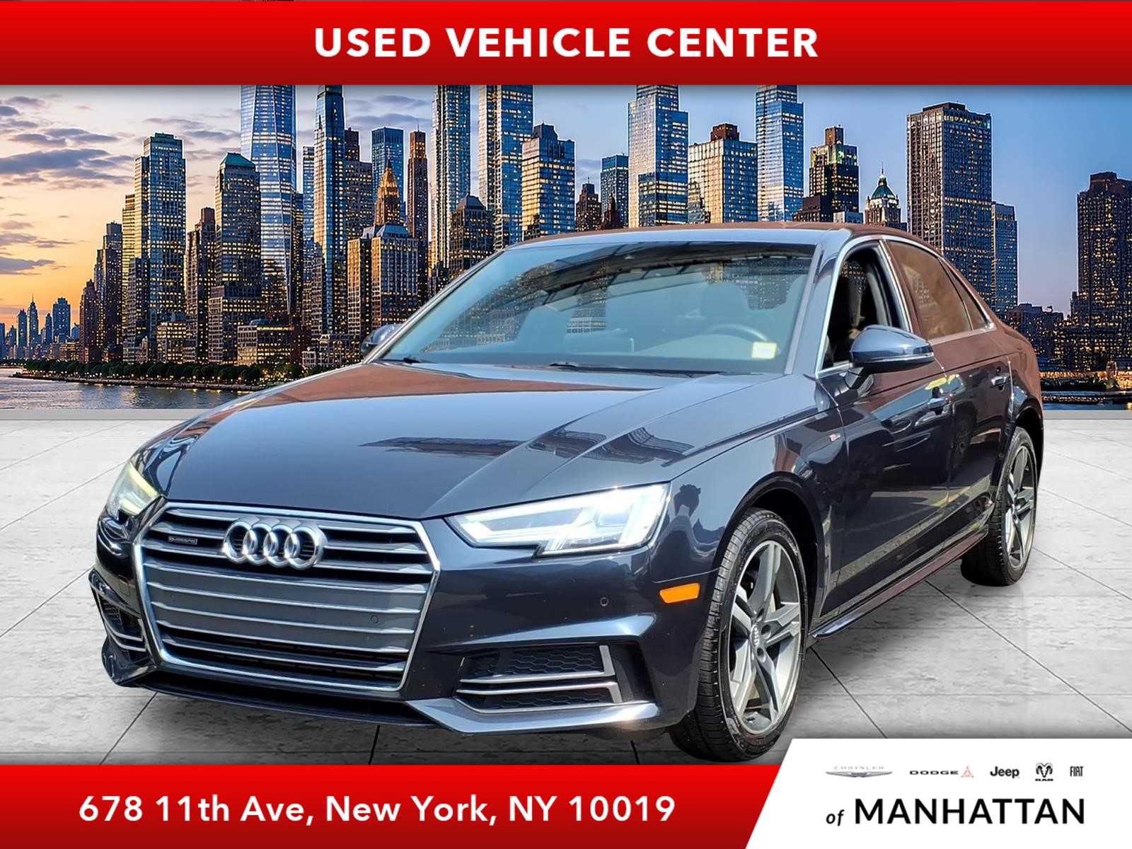 Used 2018 Audi A4 Premium Plus with VIN WAUENAF48JA148641 for sale in New York, NY