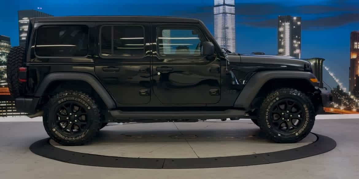 Used 2021 Jeep Wrangler Unlimited Willys with VIN 1C4HJXDN3MW690988 for sale in New York, NY