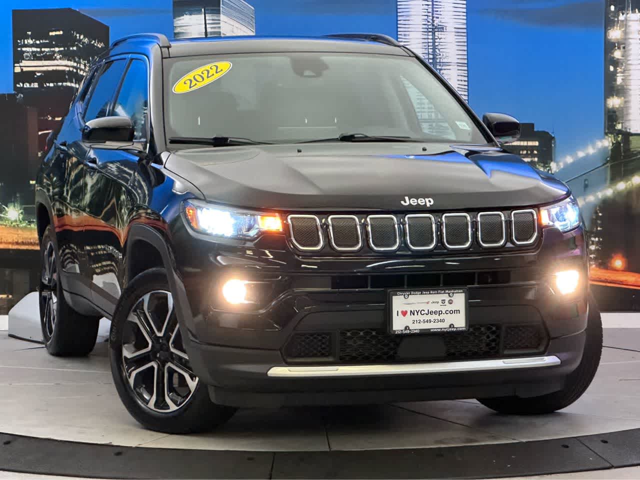Used 2022 Jeep Compass Limited with VIN 3C4NJDCB1NT173687 for sale in New York, NY