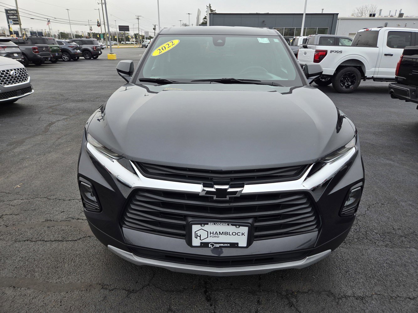 Used 2022 Chevrolet Blazer 2LT with VIN 3GNKBHR45NS113442 for sale in Belvidere, IL
