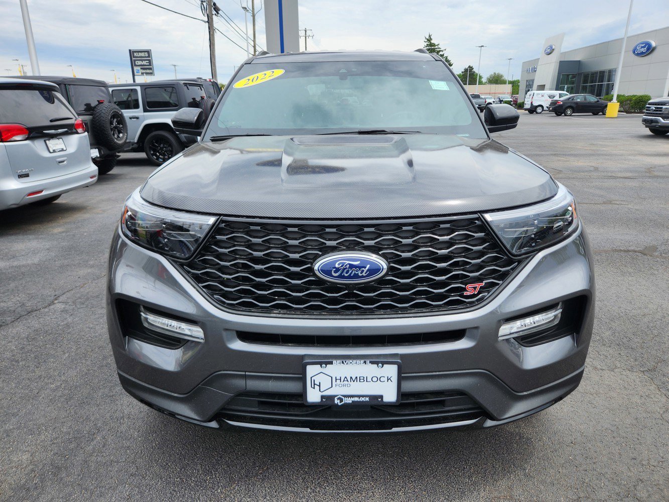 Certified 2022 Ford Explorer ST with VIN 1FM5K8GC5NGC18010 for sale in Belvidere, IL