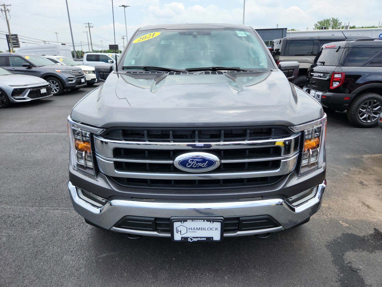 Used 2021 Ford F-150 Lariat with VIN 1FTFW1E54MKE99723 for sale in Belvidere, IL