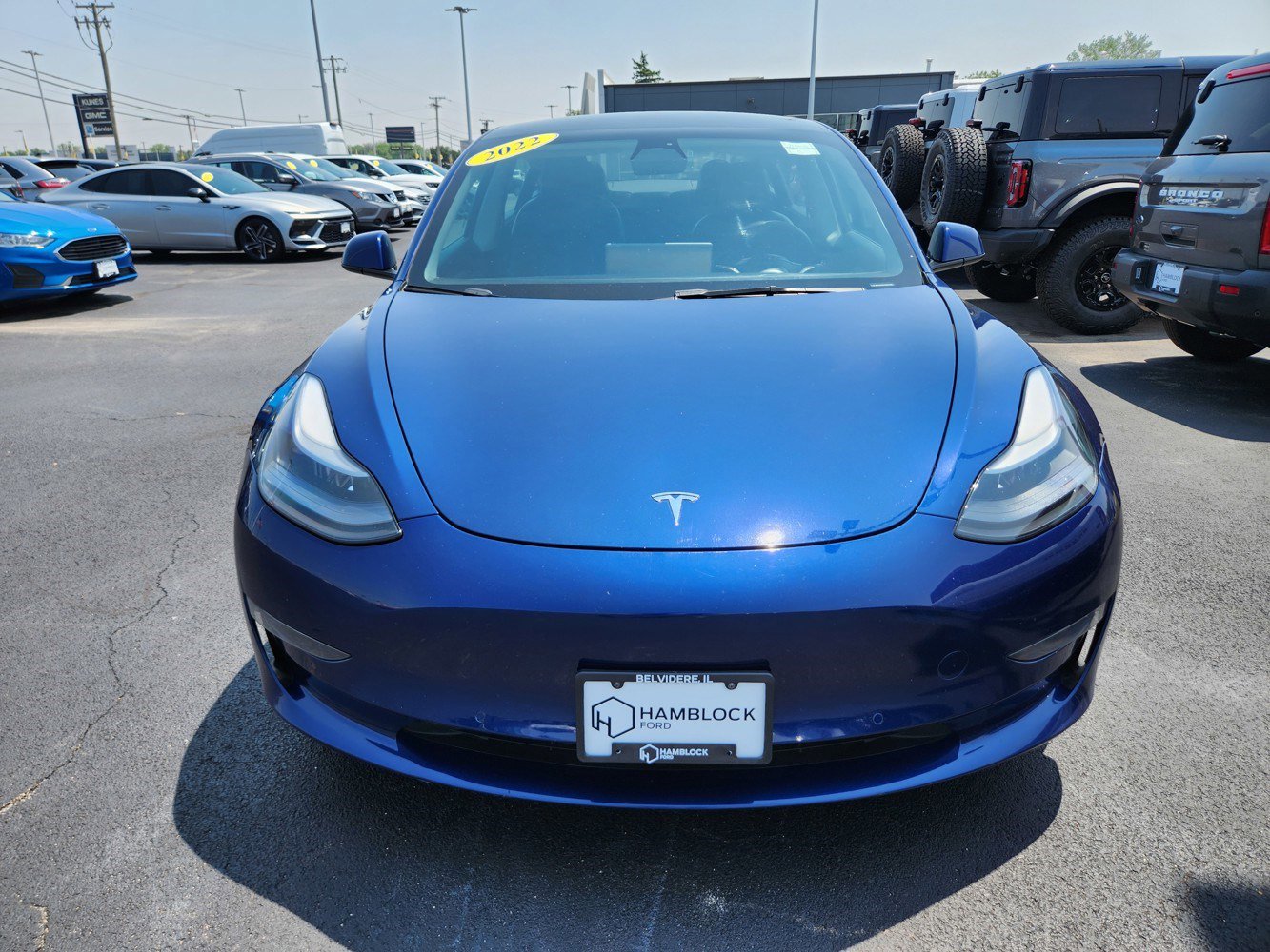 Used 2022 Tesla Model 3 Base with VIN 5YJ3E1EAXNF184989 for sale in Belvidere, IL