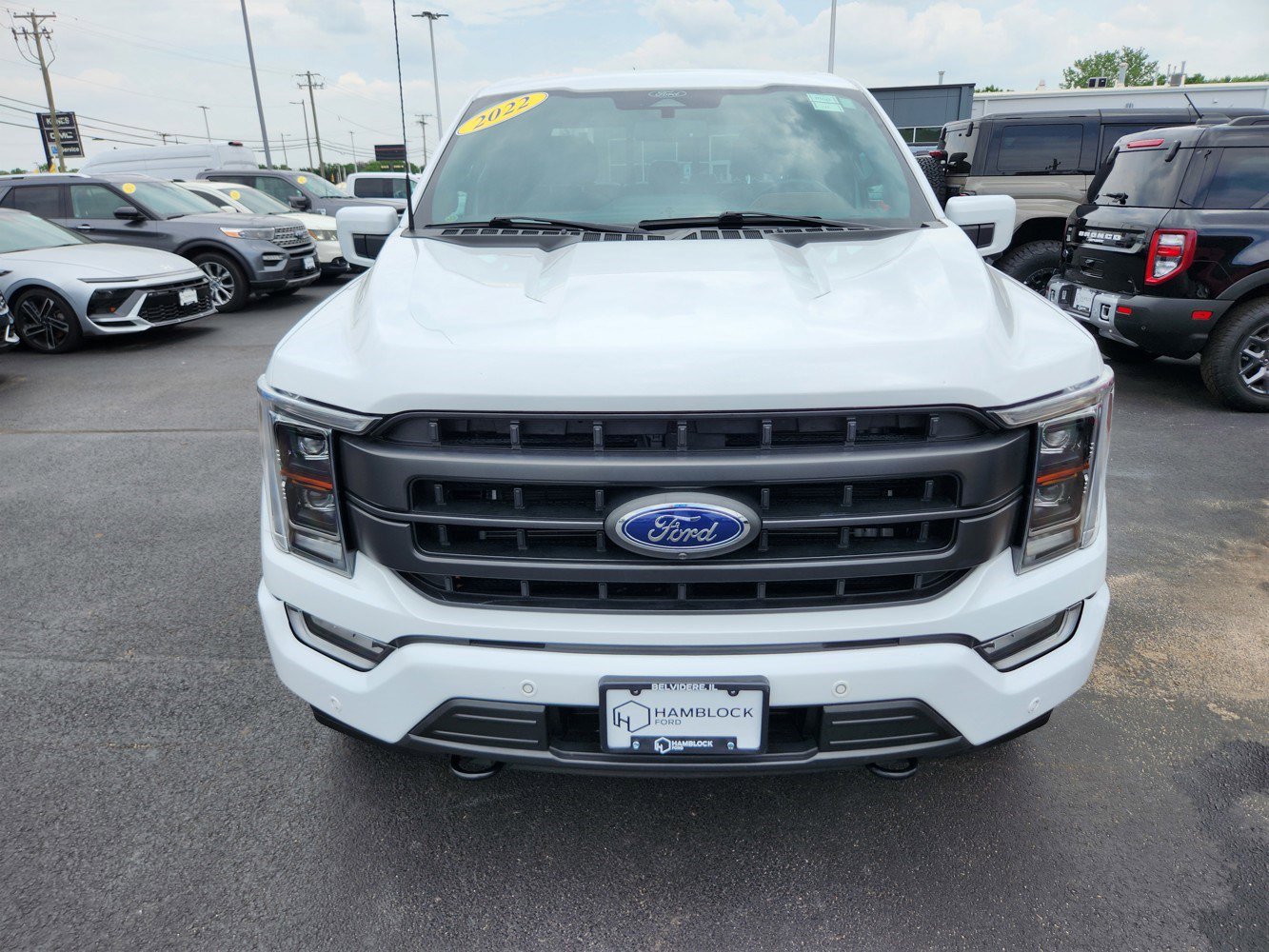 Used 2022 Ford F-150 Lariat with VIN 1FTFW1EDXNFB17745 for sale in Belvidere, IL