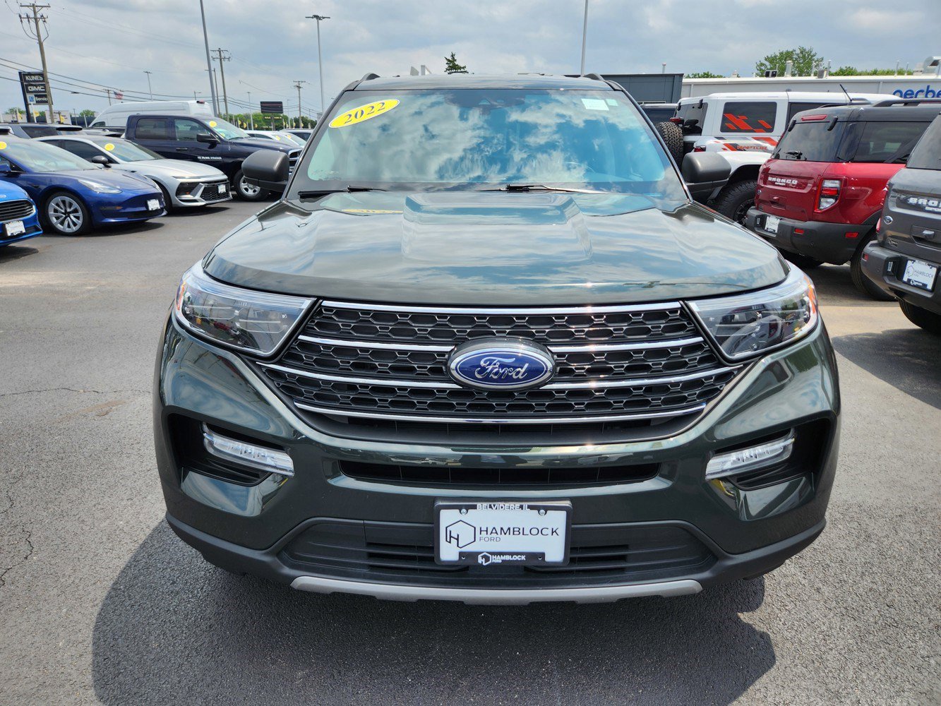 Used 2022 Ford Explorer XLT with VIN 1FMSK8DH7NGB53874 for sale in Belvidere, IL