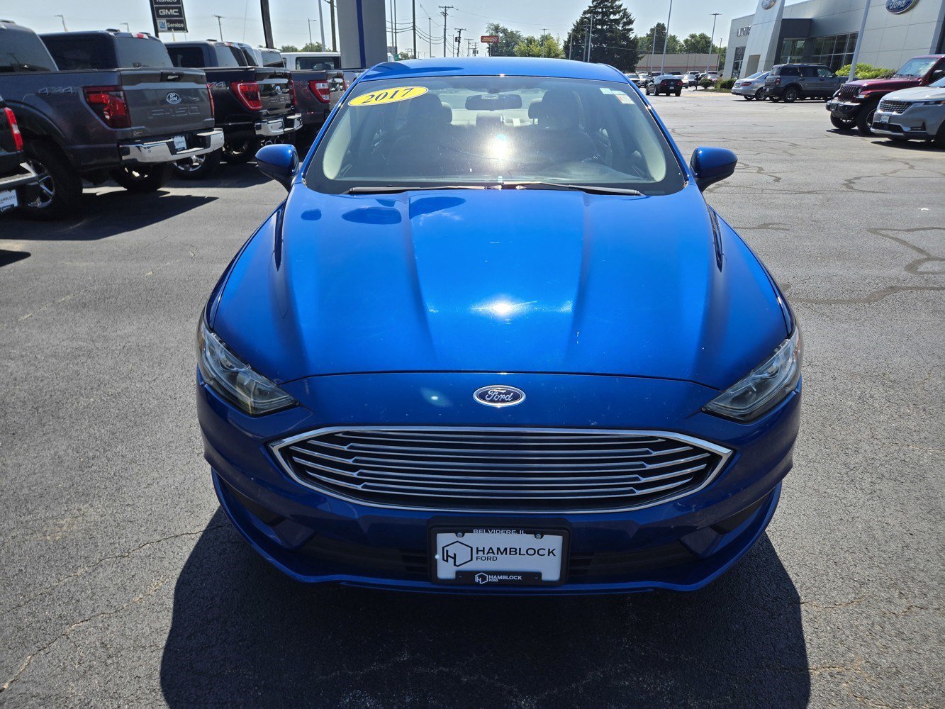 Used 2017 Ford Fusion SE with VIN 3FA6P0H70HR278843 for sale in Belvidere, IL