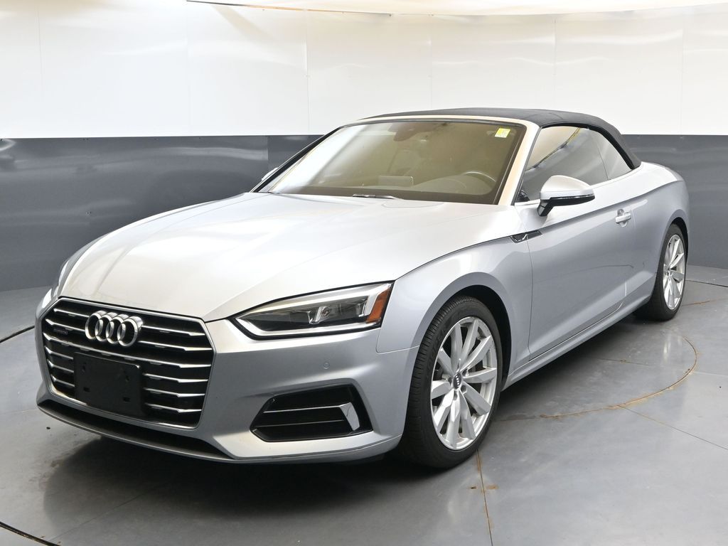 Florett Silver/Black Roof 2018 Audi A5 Convertible All-Wheel Drive 7-Speed Automatic