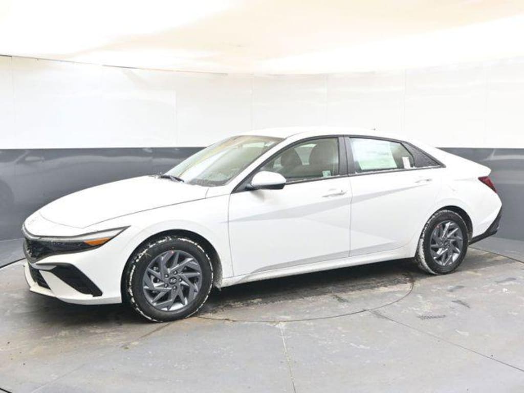 New 2026 Hyundai Elantra Hybrid Blue Sedan