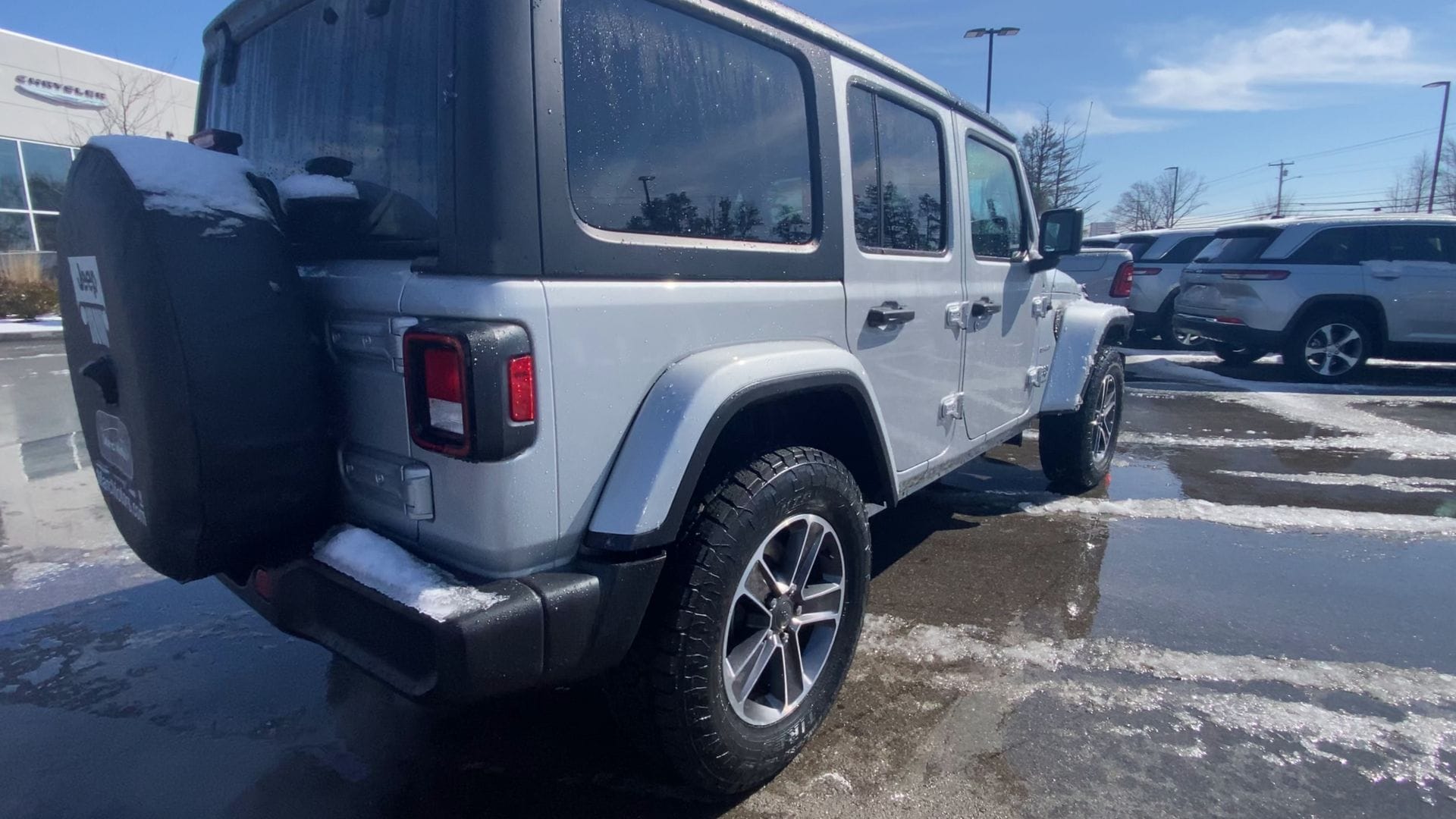 Certified 2023 Jeep Wrangler 4-Door Sahara with VIN 1C4HJXEN5PW695130 for sale in Sanford, ME