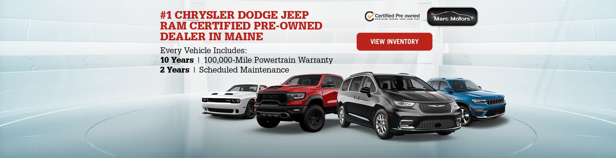New & Used Jeep, Ram, Chrysler, Dodge in Maine Marc Motors Near
