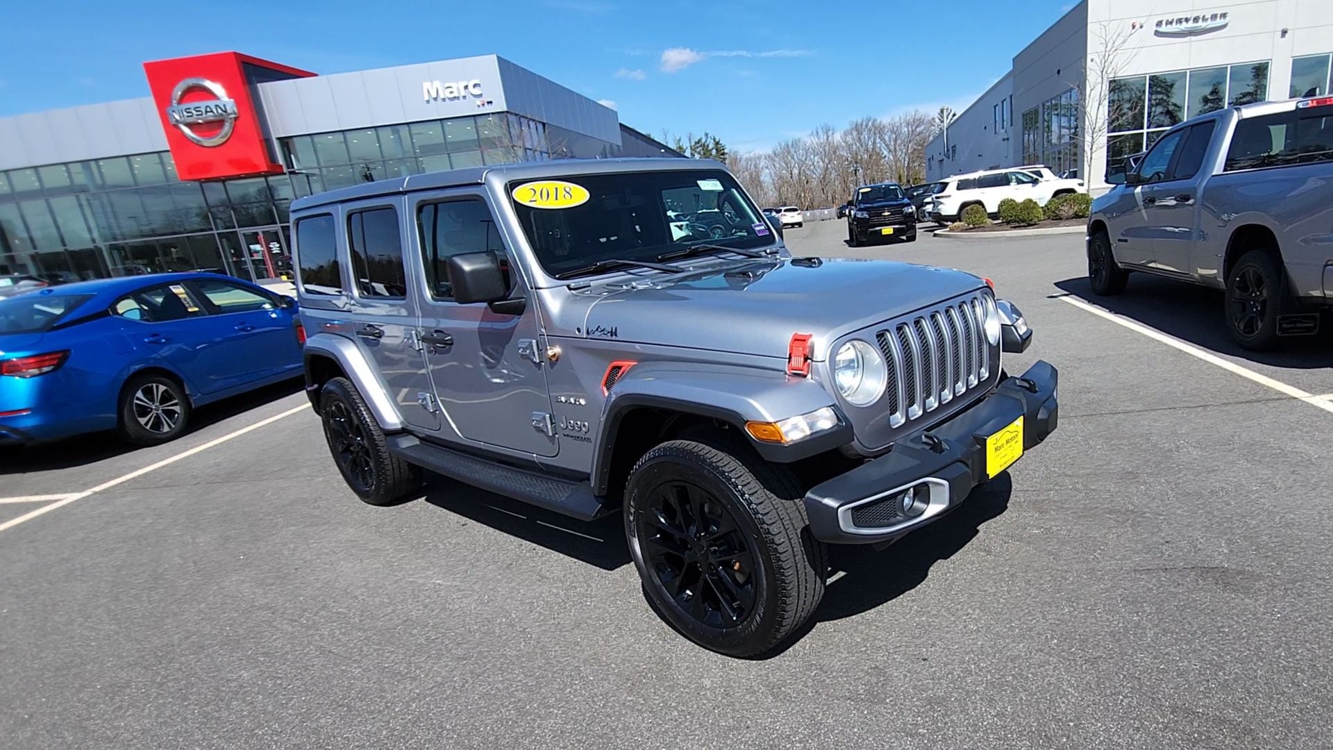 Certified 2018 Jeep All-New Wrangler Unlimited Sahara with VIN 1C4HJXEG5JW202636 for sale in Sanford, ME