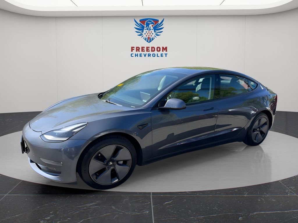 Used 2021 Tesla Model 3 Base with VIN 5YJ3E1EB4MF923619 for sale in Fort Montgomery, NY