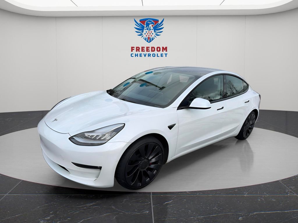 Used 2021 Tesla Model 3 Base with VIN 5YJ3E1EC9MF850059 for sale in Fort Montgomery, NY