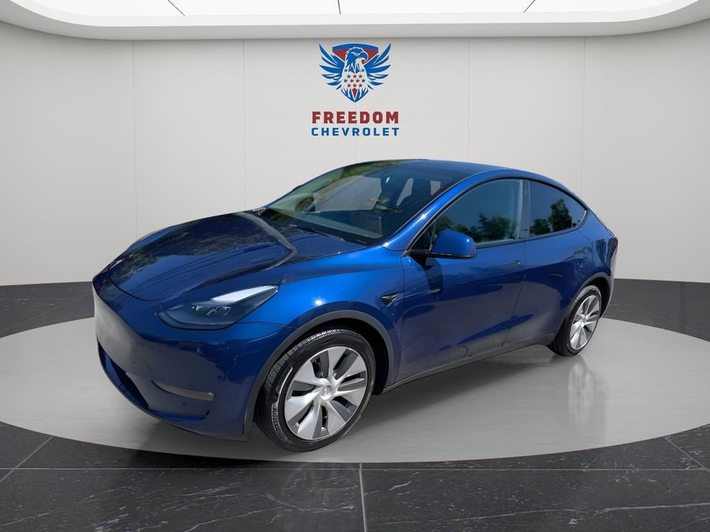 Used 2023 Tesla Model Y Long Range with VIN 7SAYGAEE8PF669429 for sale in Fort Montgomery, NY