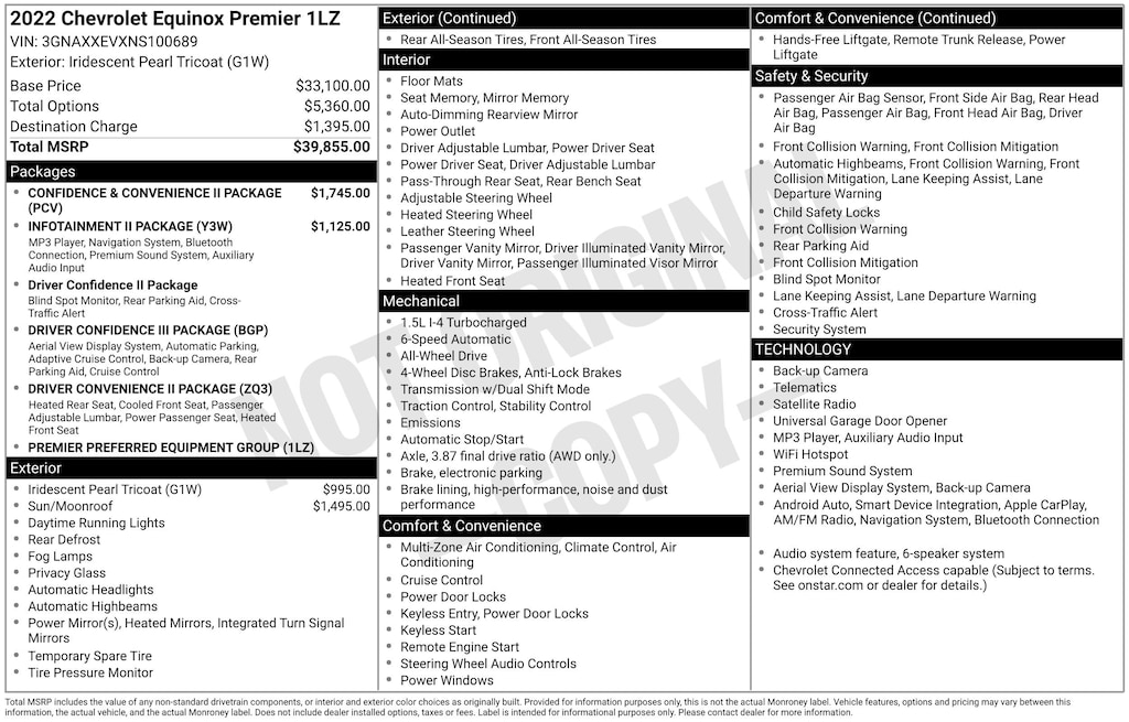 Used 2022 Chevrolet Equinox Premier SUV