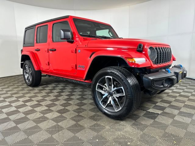 Used 2024 Jeep Wrangler 4xe Sports S 4XE with VIN 1C4RJXN66RW205536 for sale in Stow, OH