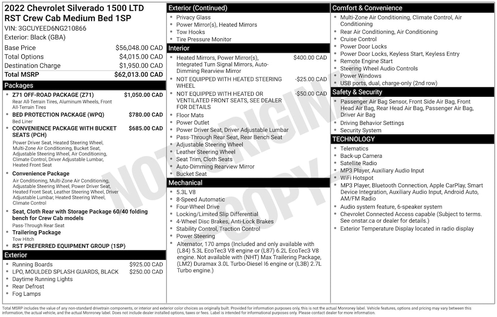 Used 2022 Chevrolet Silverado 1500 LTD RST Truck Crew Cab