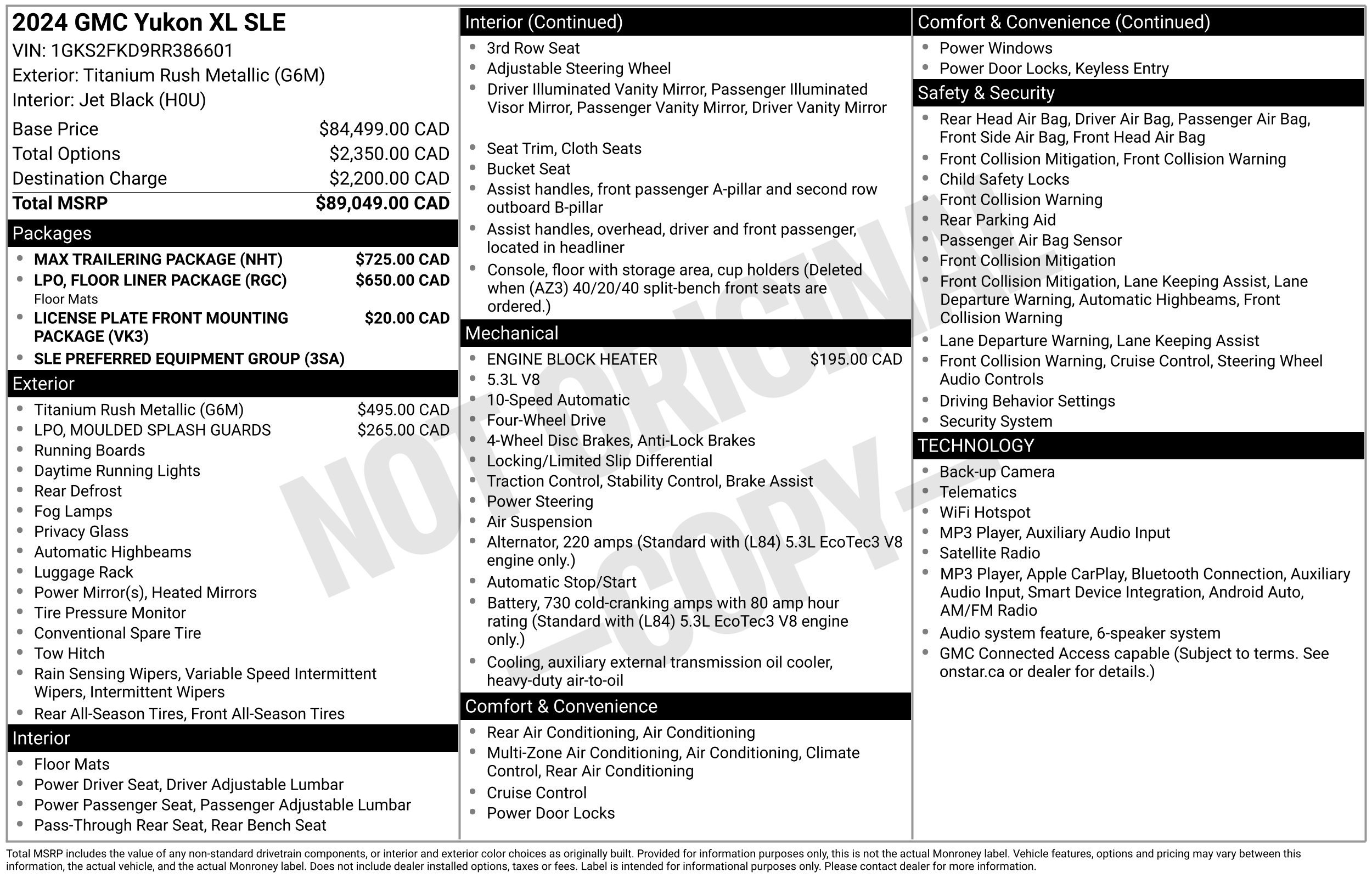 Used 2024 GMC Yukon XL SLE SUV