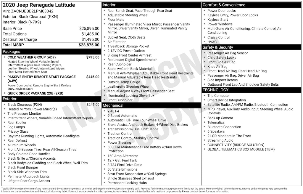 Used 2020 Jeep Renegade Latitude SUV