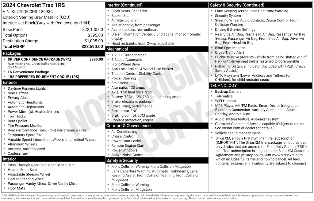 Used 2024 Chevrolet Trax 1RS SUV