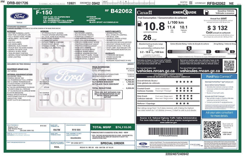 Used 2024 Ford F-150 XLT Truck SuperCrew Cab