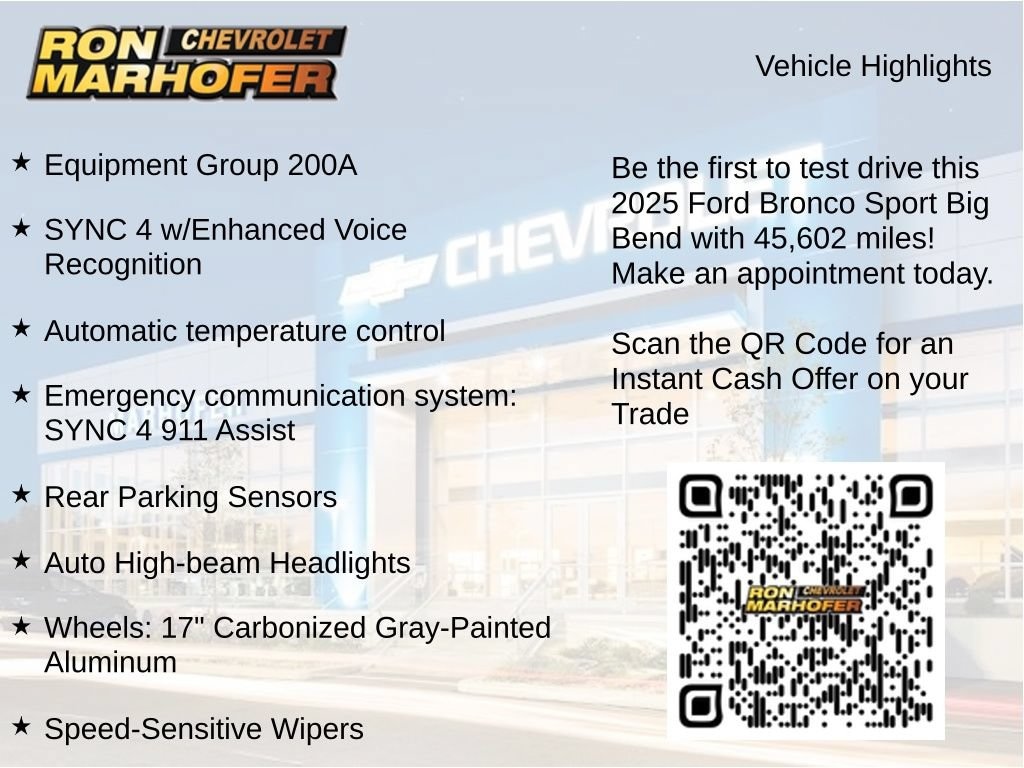 Used 2025 Ford Bronco Sport Big Bend SUV