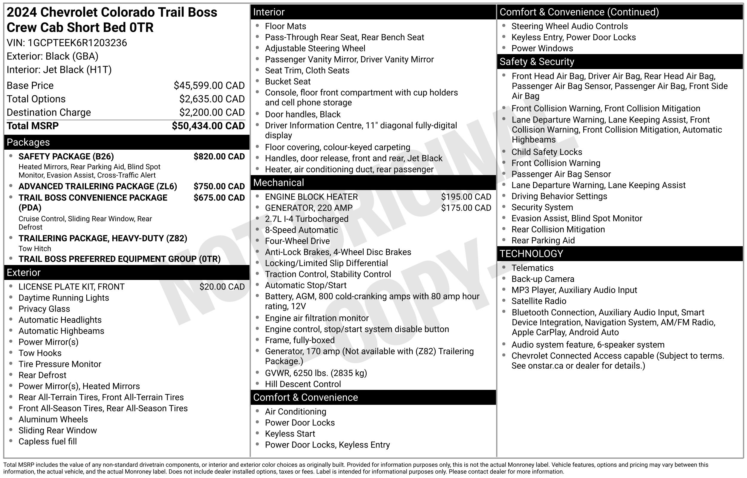 Used 2024 Chevrolet Colorado Trail Boss Truck Crew Cab