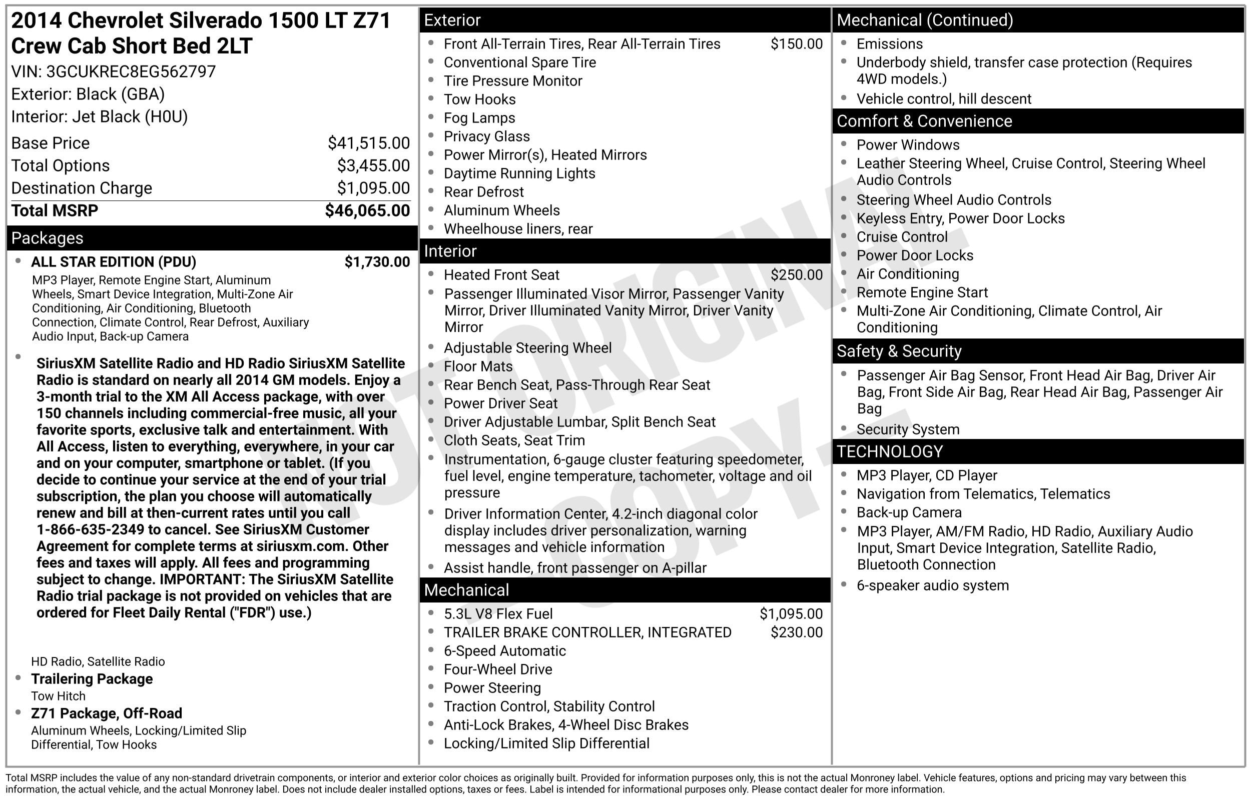 Used 2014 Chevrolet Silverado 1500 LT with VIN 3GCUKREC8EG562797 for sale in Stow, OH