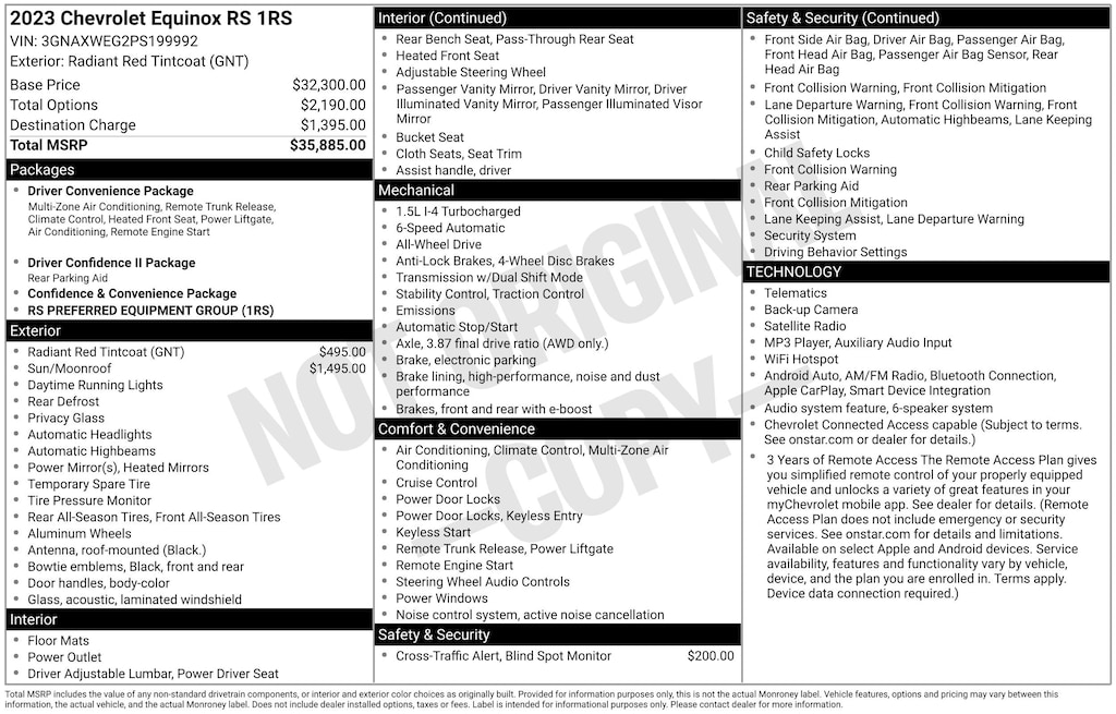 Used 2023 Chevrolet Equinox RS SUV