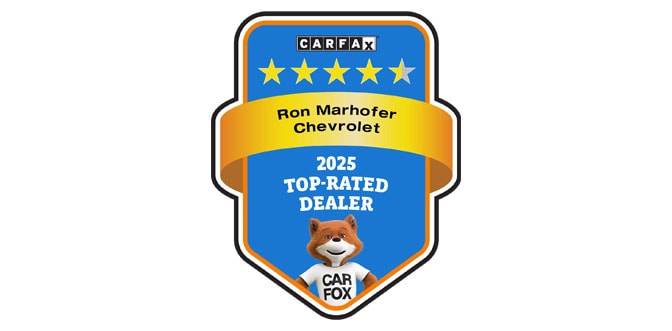 Ron Marhofer Chevrolet CARFAX 2025 Top-Rated Dealer