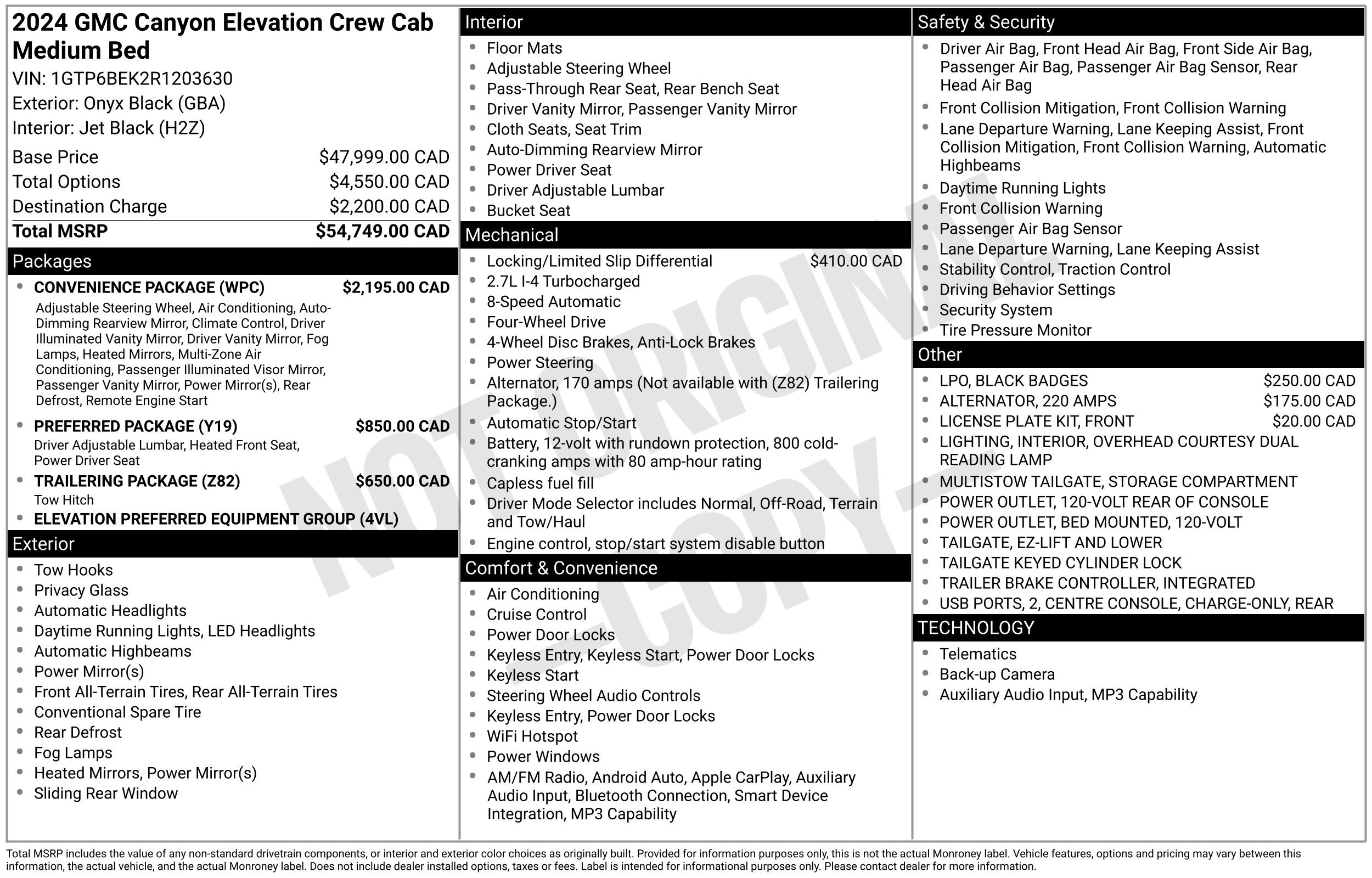 Used 2024 GMC Canyon Elevation Truck Crew Cab
