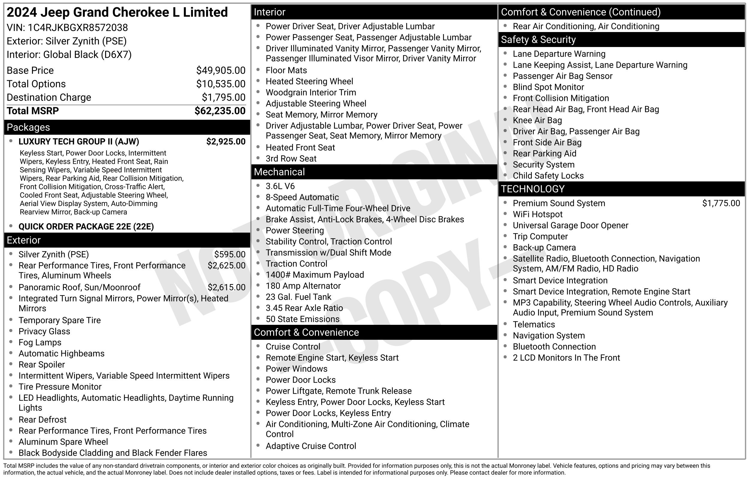 Used 2024 Jeep Grand Cherokee L Limited SUV