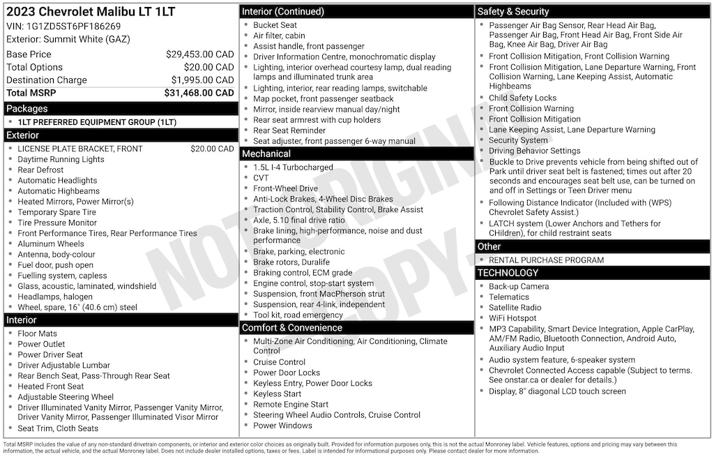 Used 2023 Chevrolet Malibu LT Sedan