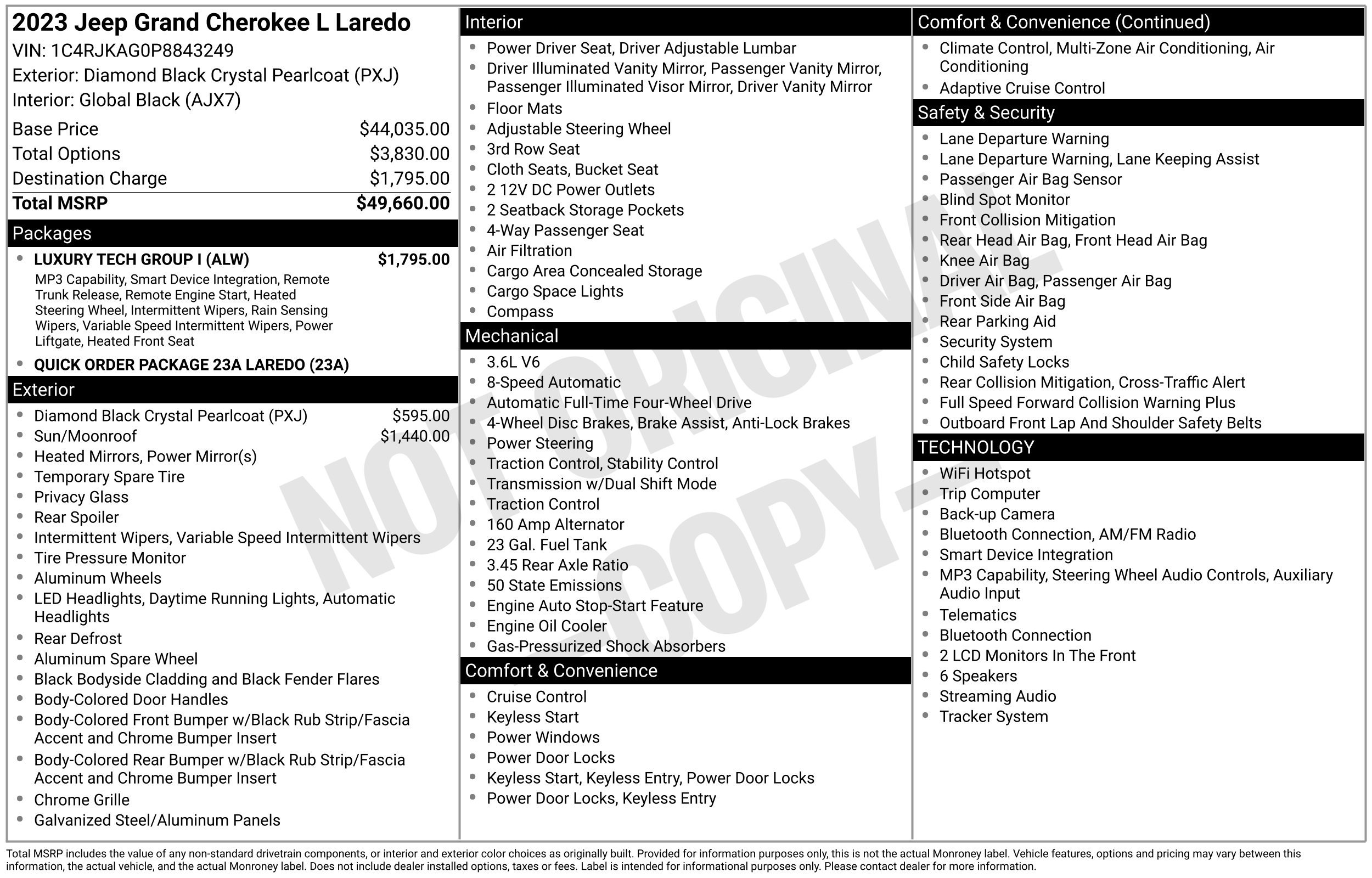 Used 2023 Jeep Grand Cherokee L Laredo SUV