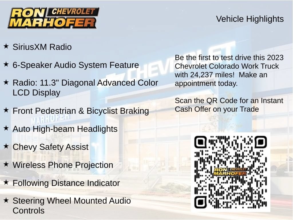 Used 2023 Chevrolet Colorado 4WD Work Truck Truck Crew Cab
