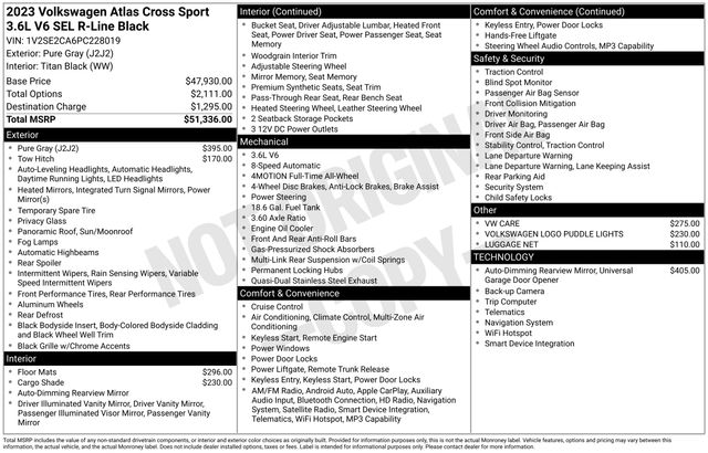 2023 Volkswagen Atlas Cross Sport SEL R-Line Black - Photo 35