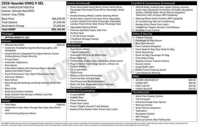 2026 Hyundai IONIQ 9 SEL - Photo 53