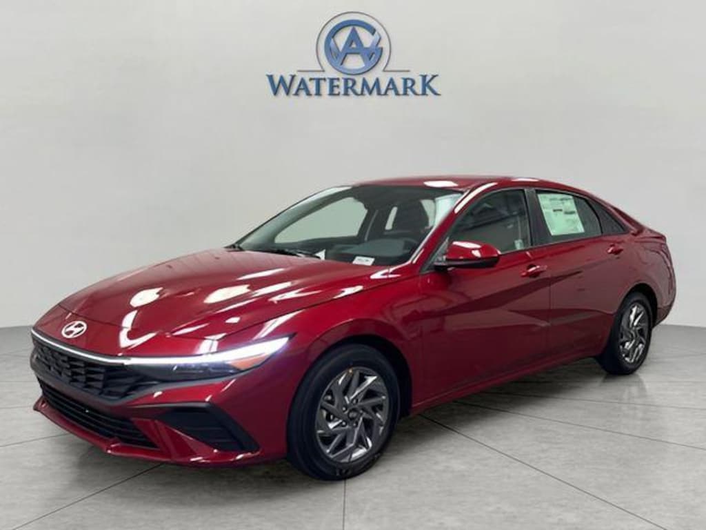 New 2026 Hyundai Elantra Hybrid Blue Sedan