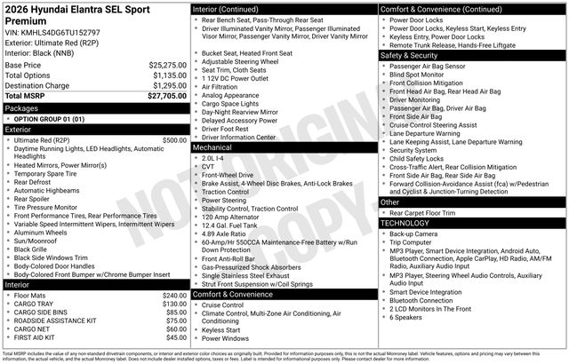 2026 Hyundai Elantra SEL - Photo 32