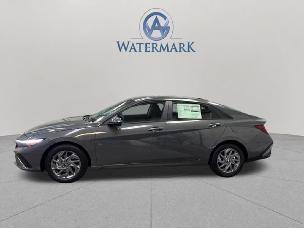 New 2026 Hyundai Elantra Hybrid Blue Sedan