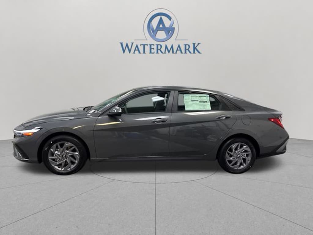 New 2026 Hyundai Elantra Hybrid Blue Sedan