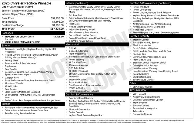 2025 Chrysler Pacifica Pinnacle - Photo 52