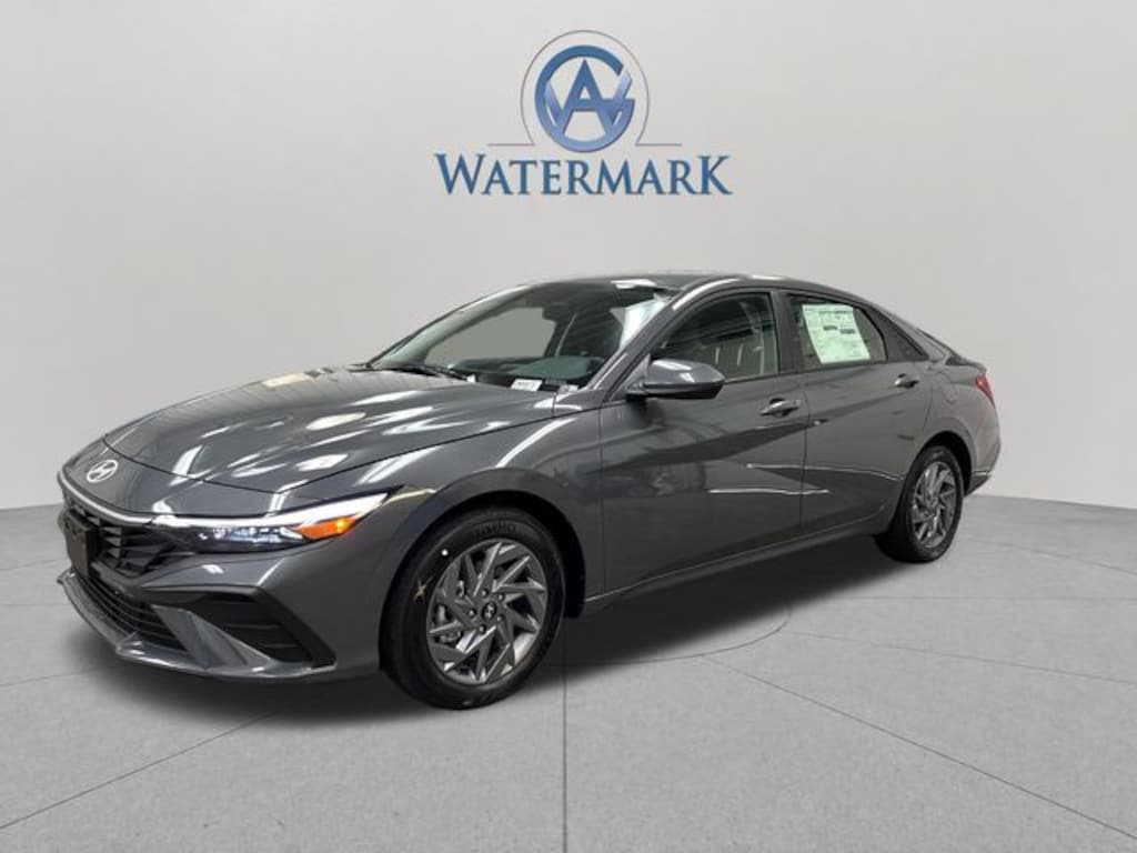 New 2026 Hyundai Elantra Hybrid Blue Sedan