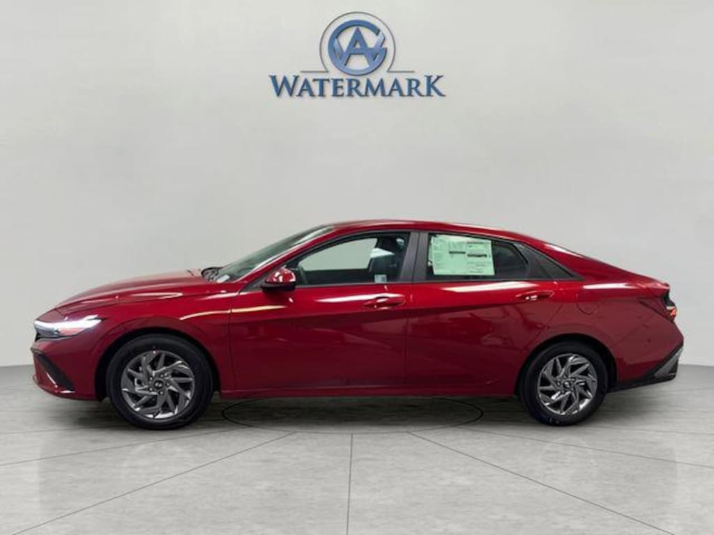 New 2026 Hyundai Elantra Hybrid Blue Sedan