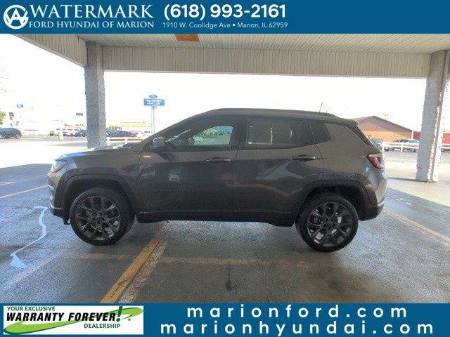 Used 2021 Jeep Compass 80th Spec. Edition with VIN 3C4NJDEB9MT550374 for sale in Marion, IL