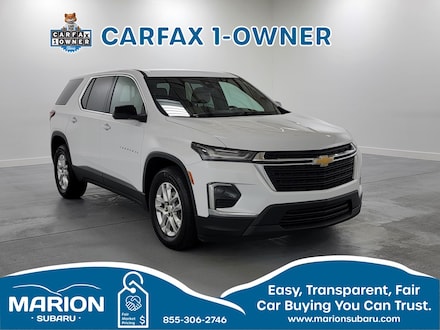 Featured Used 2022 Chevrolet Traverse LS SUV 1GNEVFKW0NJ102113 for Sale in Marion, IL