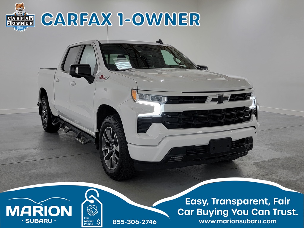 Featured Used 2022 Chevrolet Silverado 1500 RST Truck Crew Cab 1GCUDEET2NZ599119 for Sale in Marion, IL