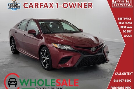 Featured used 2018 Toyota Camry SE Sedan 4T1B11HKXJU567503 for sale in Marion, IL