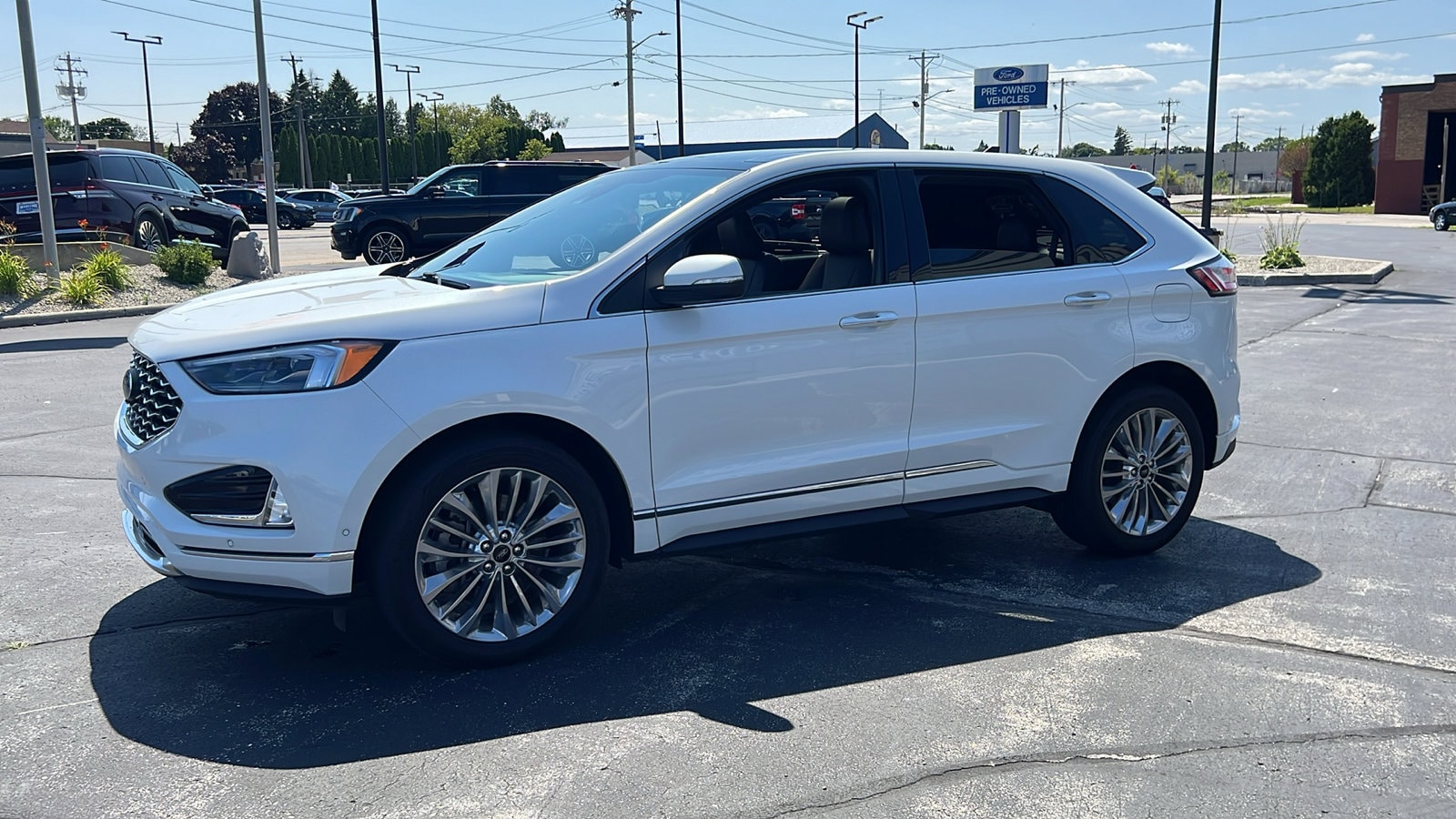 Certified 2021 Ford Edge Titanium with VIN 2FMPK4K92MBA15059 for sale in Manitowoc, WI